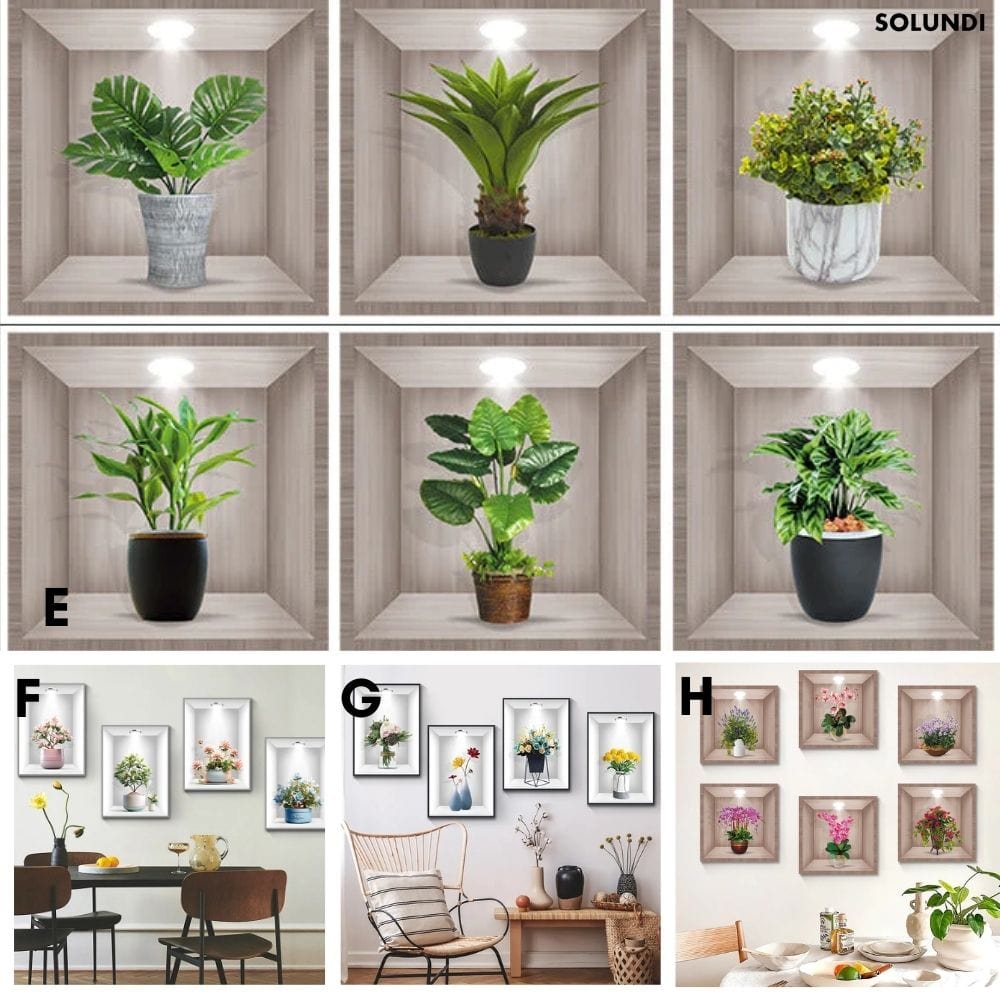 50% Rabatt - GreenLeaf - 3D Groene Planten Muursticker - Begrenztes Angebot