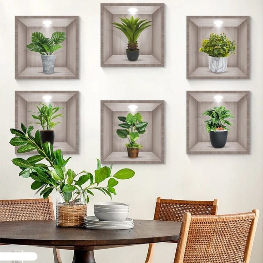 50% Rabatt - GreenLeaf - 3D Groene Planten Muursticker - Begrenztes Angebot