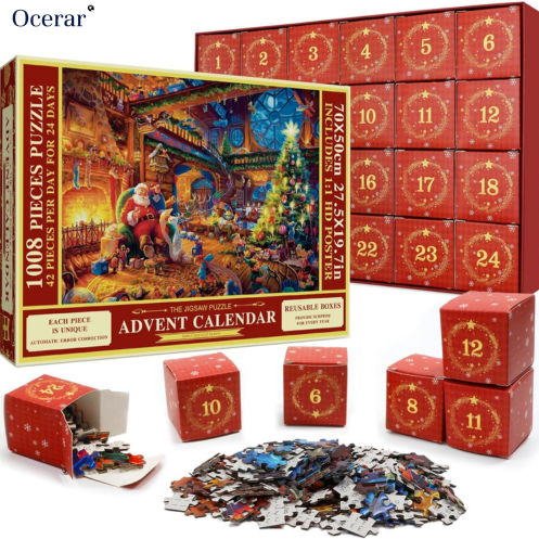 Ocerar™ Adventskalender Weihnachtspuzzle | 50% RABATT