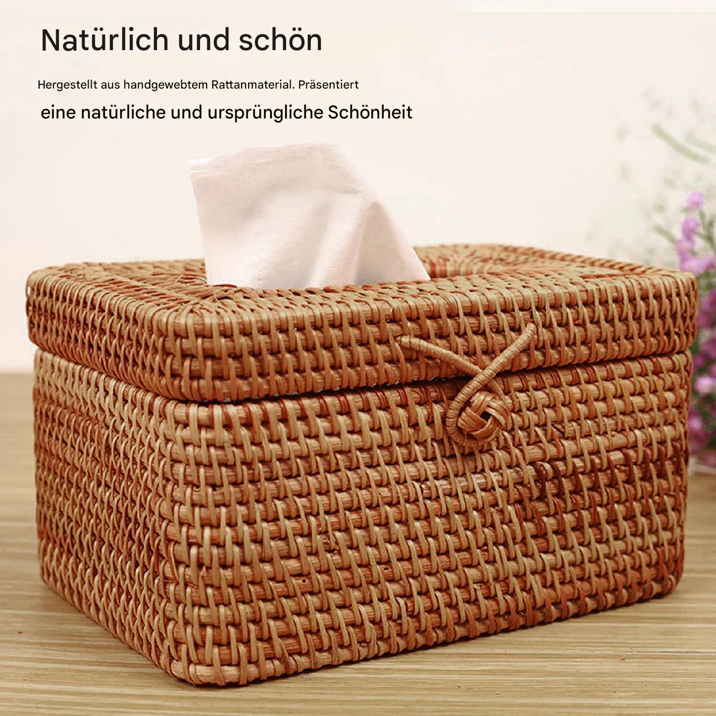 50% Rabatt - RattanCraft | Handgefertigte Rattan-Taschentuchbox - Begrenztes Angebot