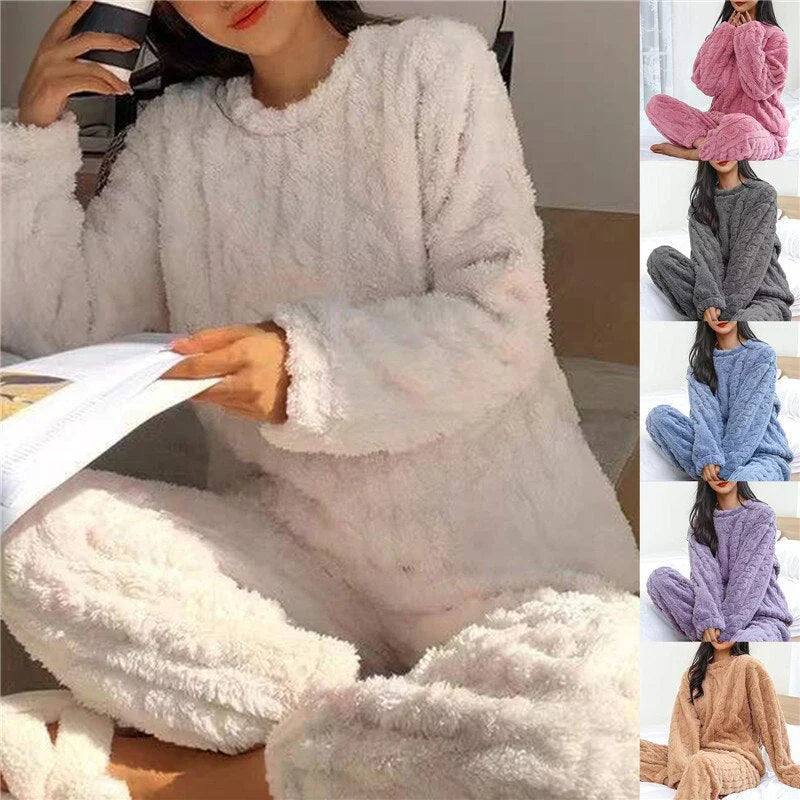 Begrenztes Angebot - VelvaComfort – Bequemer Fleece-Pyjama für Frauen | 50% Rabatt